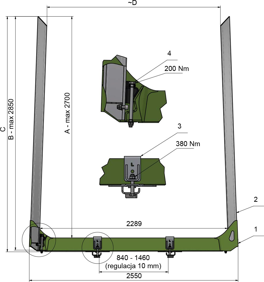 Коники TRAILIS ALU ZAS-5