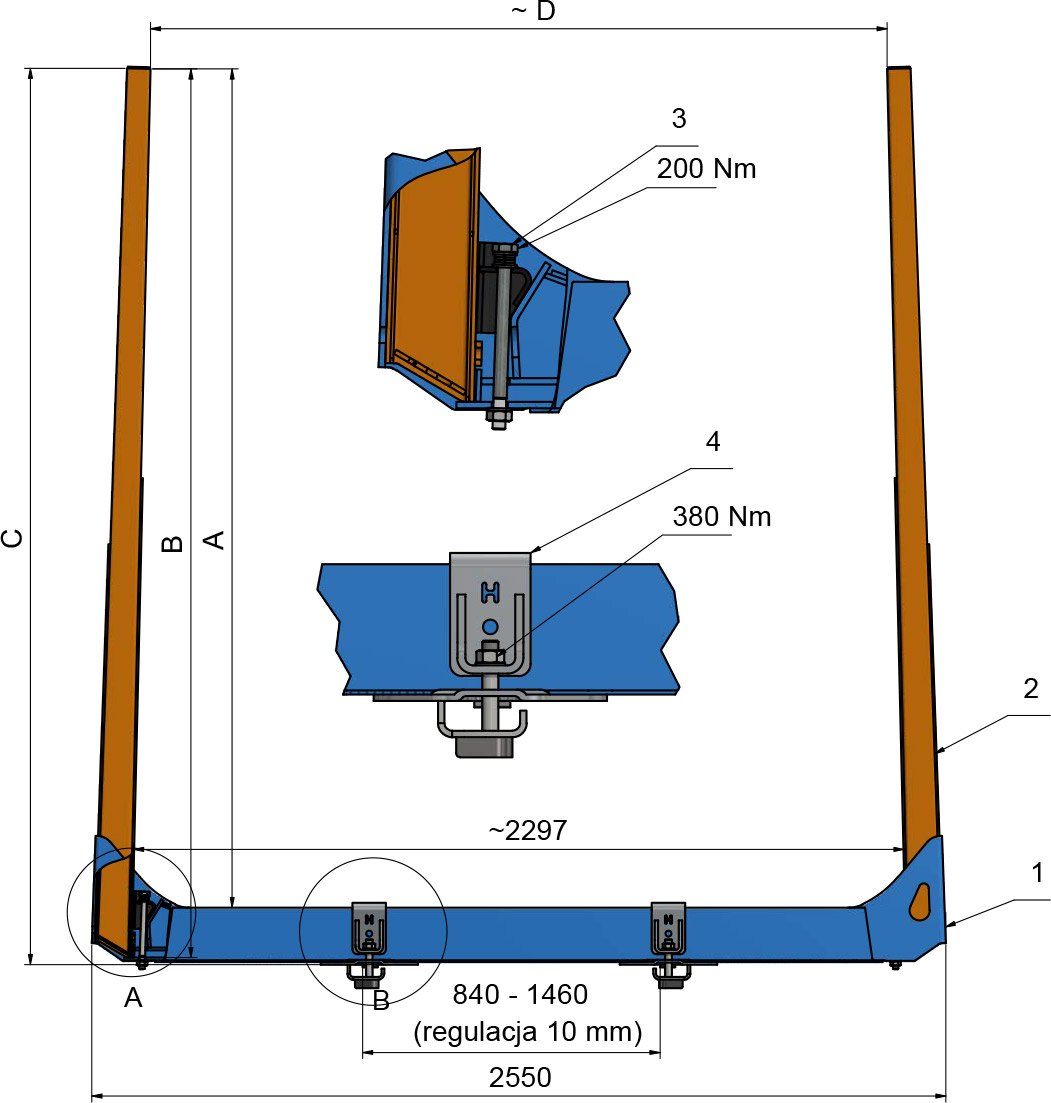 Передвижные коники TRAILIS STEEL ZH-7