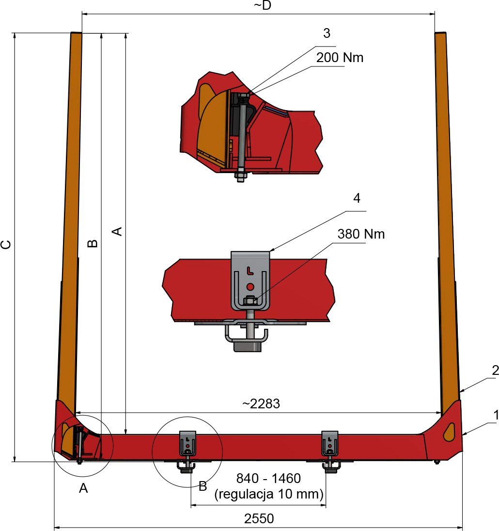Передвижные коники TRAILIS STEEL ZH-5